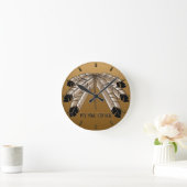 Native Clock Custom First Nation Stamm Wall Clock Runde Wanduhr (Zuhause)