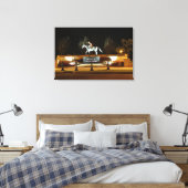 Native Dancer Horse Statue Saratoga Canvas Print Leinwanddruck (Insitu (Schlafzimmer))