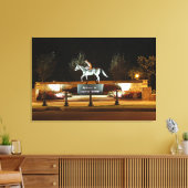 Native Dancer Horse Statue Saratoga Canvas Print Leinwanddruck (Insitu (Wohnzimmer))