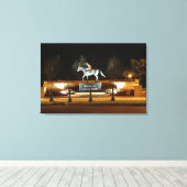 Native Dancer Horse Statue Saratoga Canvas Print Leinwanddruck (Insitu (Holzboden))
