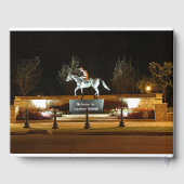 Native Dancer Horse Statue Saratoga Gästebuch (Rückseite)