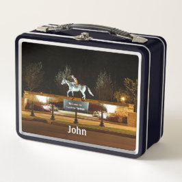 Native Dancer Horse Statue Saratoga Lunchbox