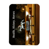 Native Dancer Horse Statue Saratoga Magnet (Vertikal)