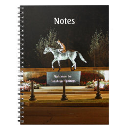 Native Dancer Horse Statue Saratoga Notebook Notizblock