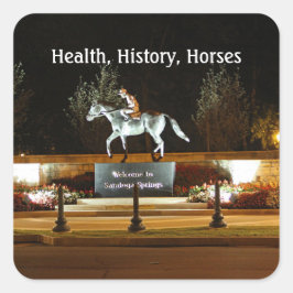 Native Dancer Horse Statue Saratoga Sticker