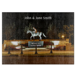 Native Dancer Statue Saratoga Cutting Board Schneidebrett