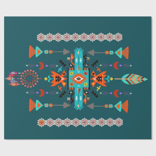 Native Design Geschenkpapier (Flach)