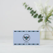 Native Eagle Business Card Visitenkarte (Stehend Vorderseite)