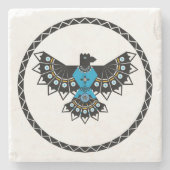 Native Eagle Stone Untersetzer (Vorderseite)