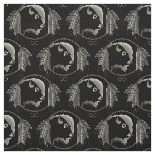 Native Fabric Tribal Wildlife Stoff (Muster)