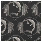 Native Fabric Tribal Wildlife Stoff (Nahaufnahme)