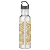 Native Fantasy Pattern – Wood Dream Boho Edelstahlflasche (Rückseite)