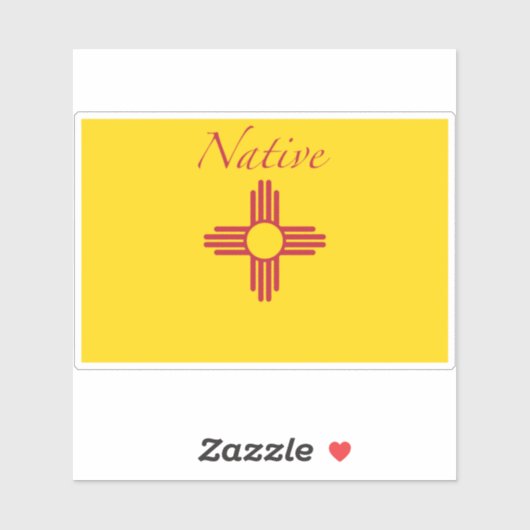 Native Flag New Mexico Aufkleber (Blatt)