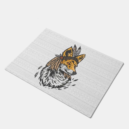 Native Fox Fußmatte (Schrägansicht)