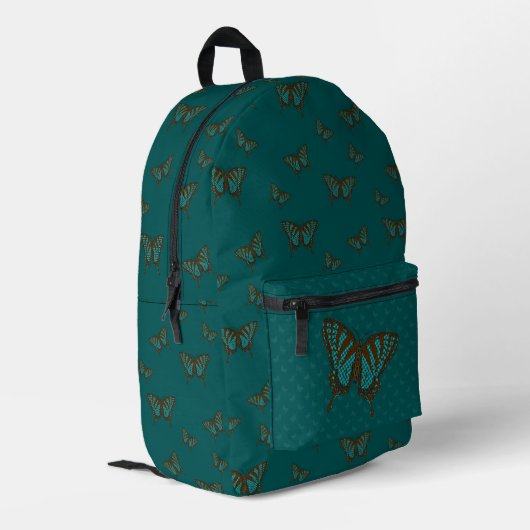 Native Frack Bedruckter Rucksack (Rückseitige Ecke links)