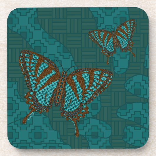 Native Frack Square Untersetzer (Vorderseite)