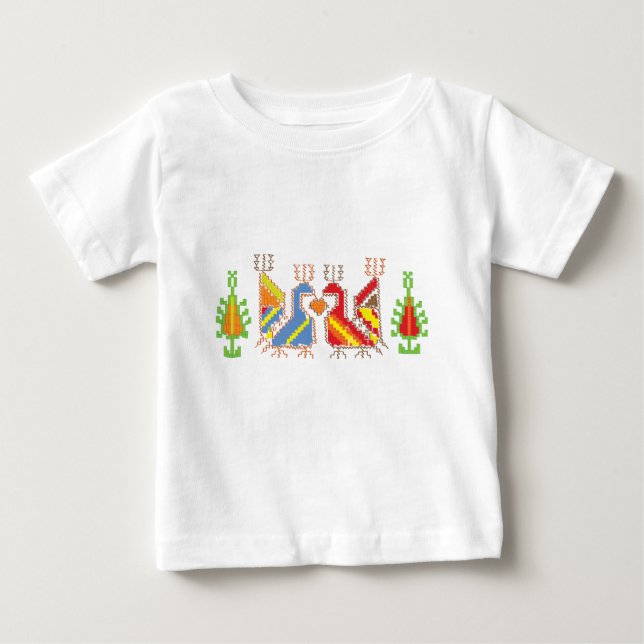 Native Geometric Pattern Baby Jersey T - Shirt (Vorderseite)