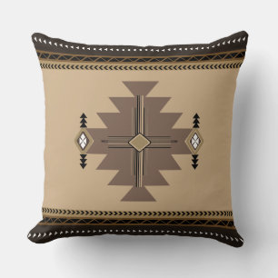 Native Geometric Throw Pillow Kissen