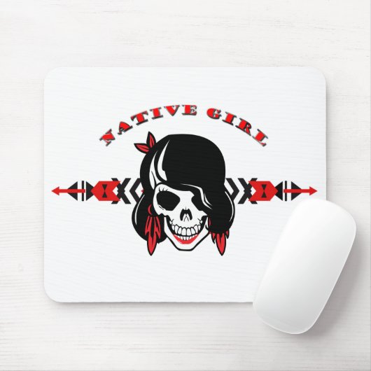 Native Girl Mousepad (Mit Mouse)