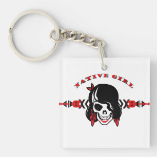 Native Girl Schlüsselanhänger