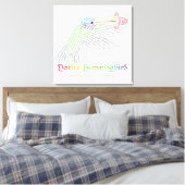 Native Hummingbird Canvas Print Leinwanddruck (Insitu (Schlafzimmer))