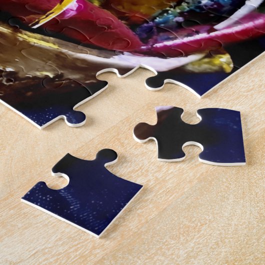 Native "Hunkpapa Chief" rare original art Puzzle (Seite)