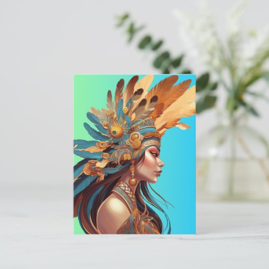 NATIVE INSPIRATION #1 POSTKARTE (Stehend Vorderseite)