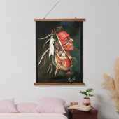 Native "Kaw" original art Wandteppich Mit Holzrahmen (Schlafzimmer)