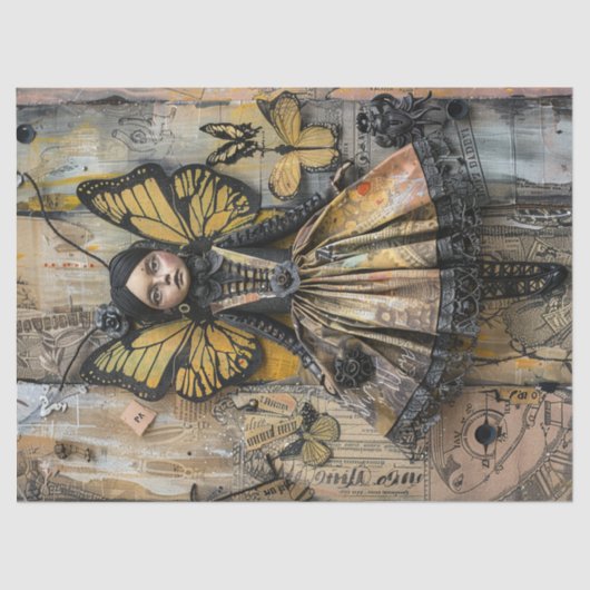 Native Maiden Fairy Decoupage Seidenpapier (Vorderseite)