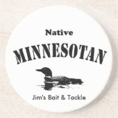 Native Minnesotan - Benutzerdefinierte Meldung Untersetzer (Vorne)