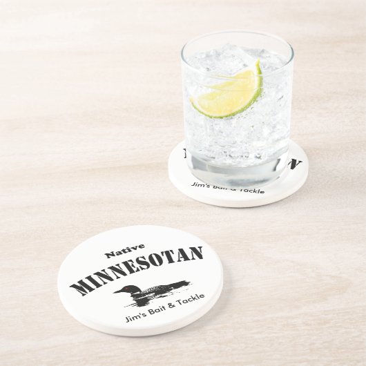 Native Minnesotan - Benutzerdefinierte Meldung Untersetzer (Seite)