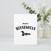 Native Minnesotan Postkarte (Stehend Vorderseite)