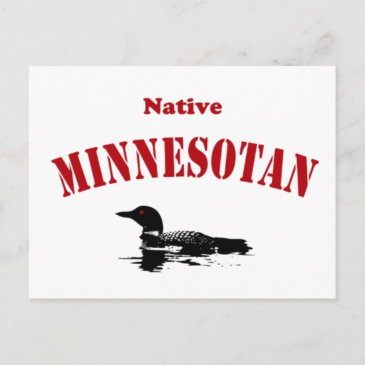 Native Minnesotan Postkarte (Vorderseite)