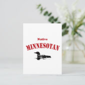 Native Minnesotan Postkarte (Stehend Vorderseite)