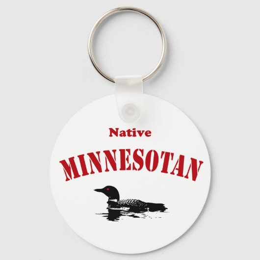 Native Minnesotan Schlüsselanhänger (Vorderseite)