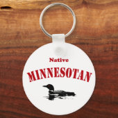 Native Minnesotan Schlüsselanhänger (Vorderseite)