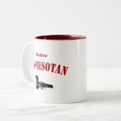 Native Minnesotan Zweifarbige Tasse (Vorderseite Links)