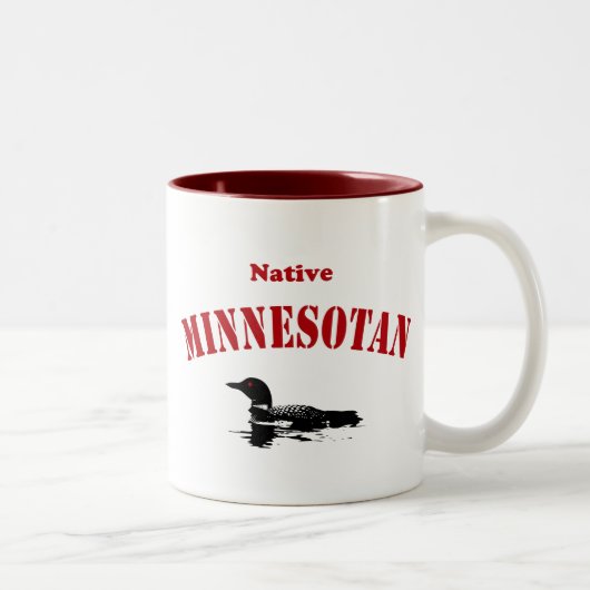 Native Minnesotan Zweifarbige Tasse (Rechts)