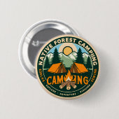 Native Mountain Camping Button (Vorne & Hinten)