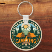 Native Mountain Camping Schlüsselanhänger (Vorderseite)