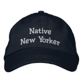 Native New Yorker Bestickte Kappe (Vorderseite)