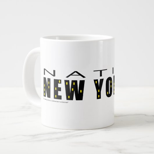 Native New Yorker Jumbo-Tasse (Vorderseite Links)