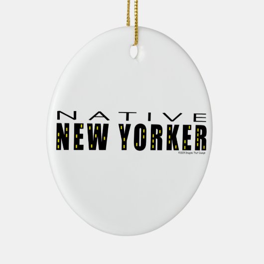 Native New Yorker Keramik Ornament (Rechts)