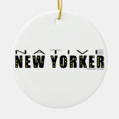 Native New Yorker Keramik Ornament (Vorne)