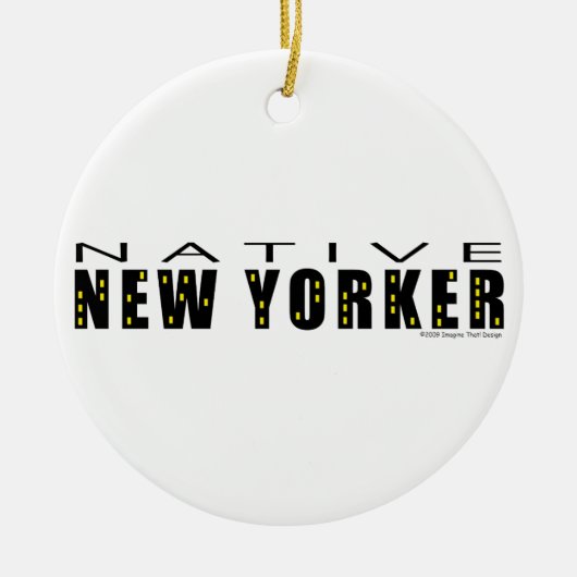 Native New Yorker Keramik Ornament (Vorne)