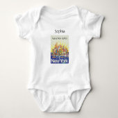 Native New Yorker Manhattan Skyline Baby Strampler (Vorderseite)
