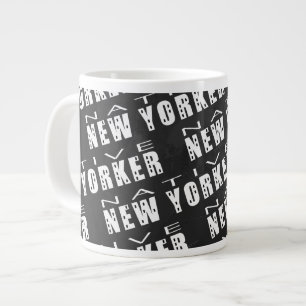 Native New Yorker-Muster Jumbo-Tasse