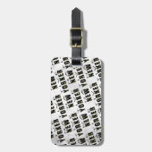 Native New Yorker Pattern Gepäckanhänger (Vorderseite vertikal)