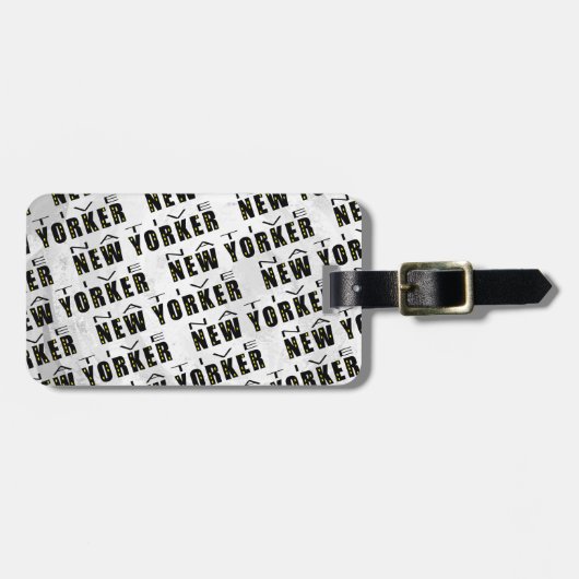 Native New Yorker Pattern Gepäckanhänger (Vorderseite horizontal)