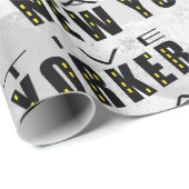 Native New Yorker Pattern Geschenkpapier (Rolleneckpunkt)